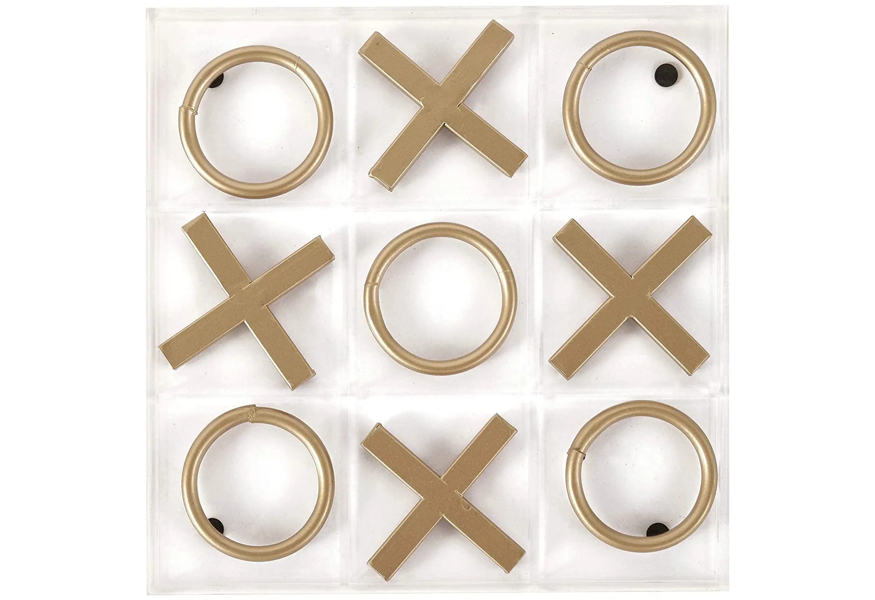 Decorative Gold Tic Tac Toe Set