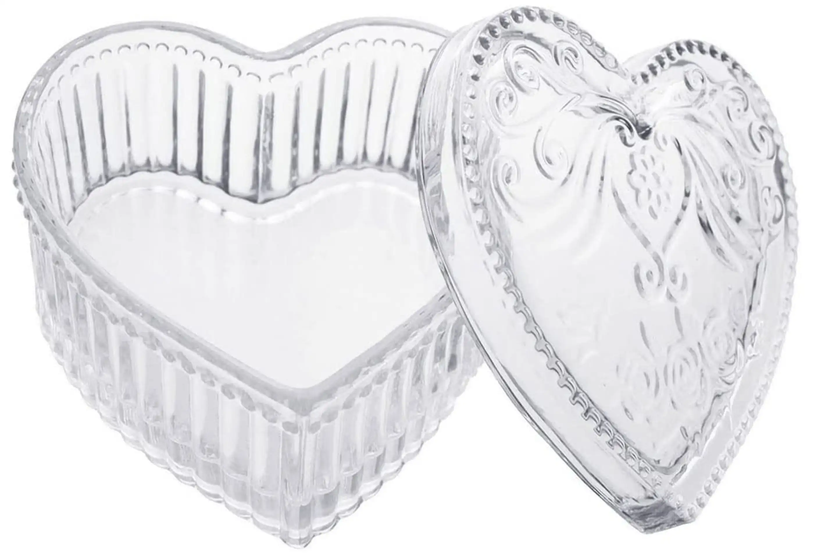 Crystal Glass Heart Box