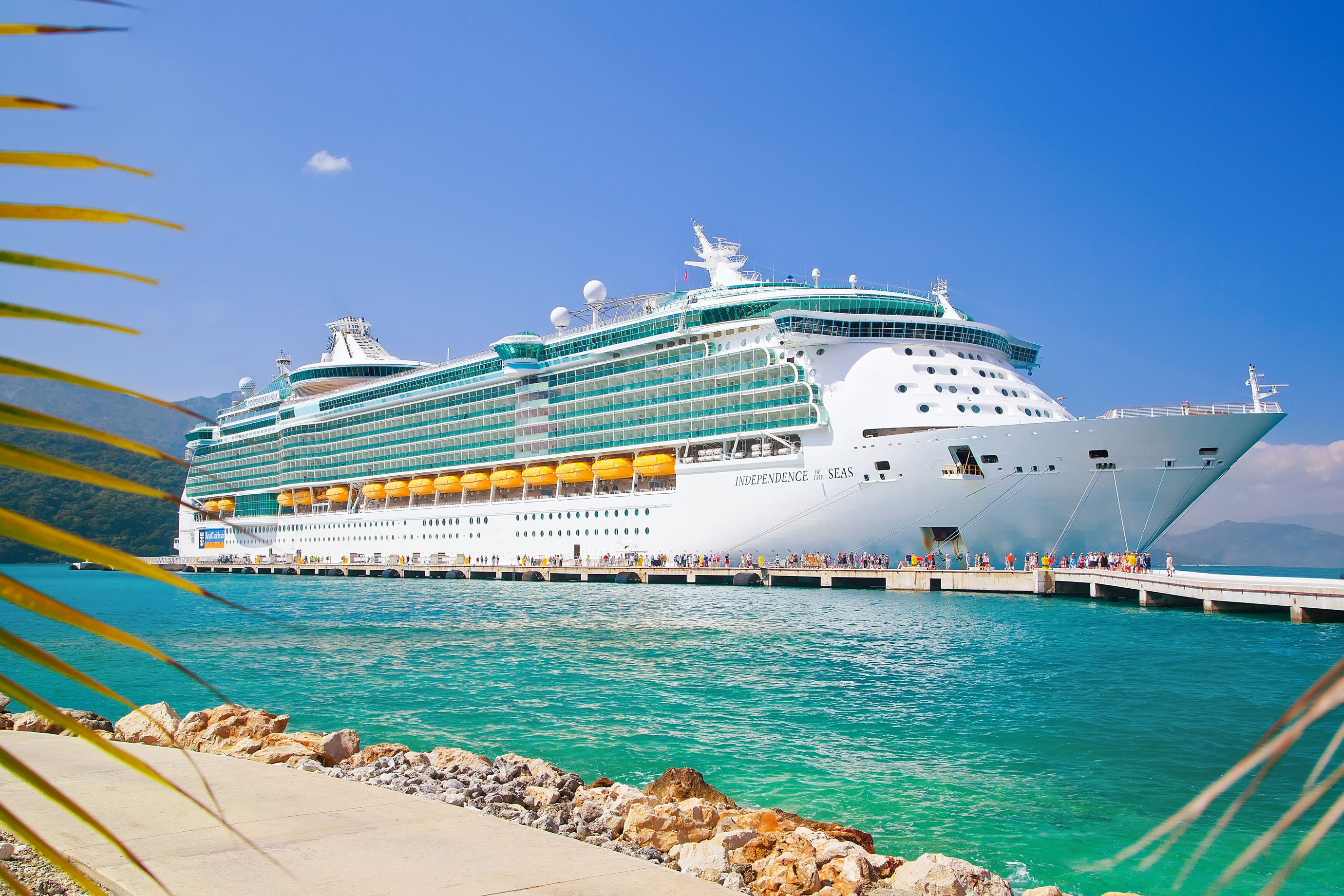 Royal Caribbean Cruise Ship on a port