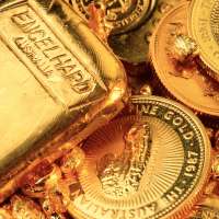 Gold bullion and Australian coins