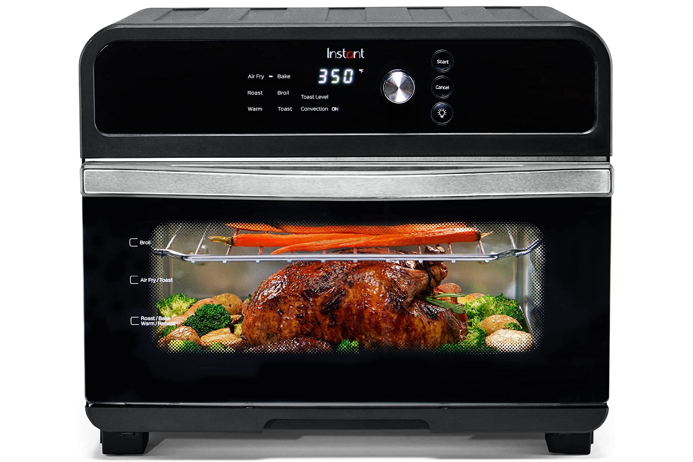 Chefman Air Fryer Toaster Oven Combo with Probe Thermometer, 12-In