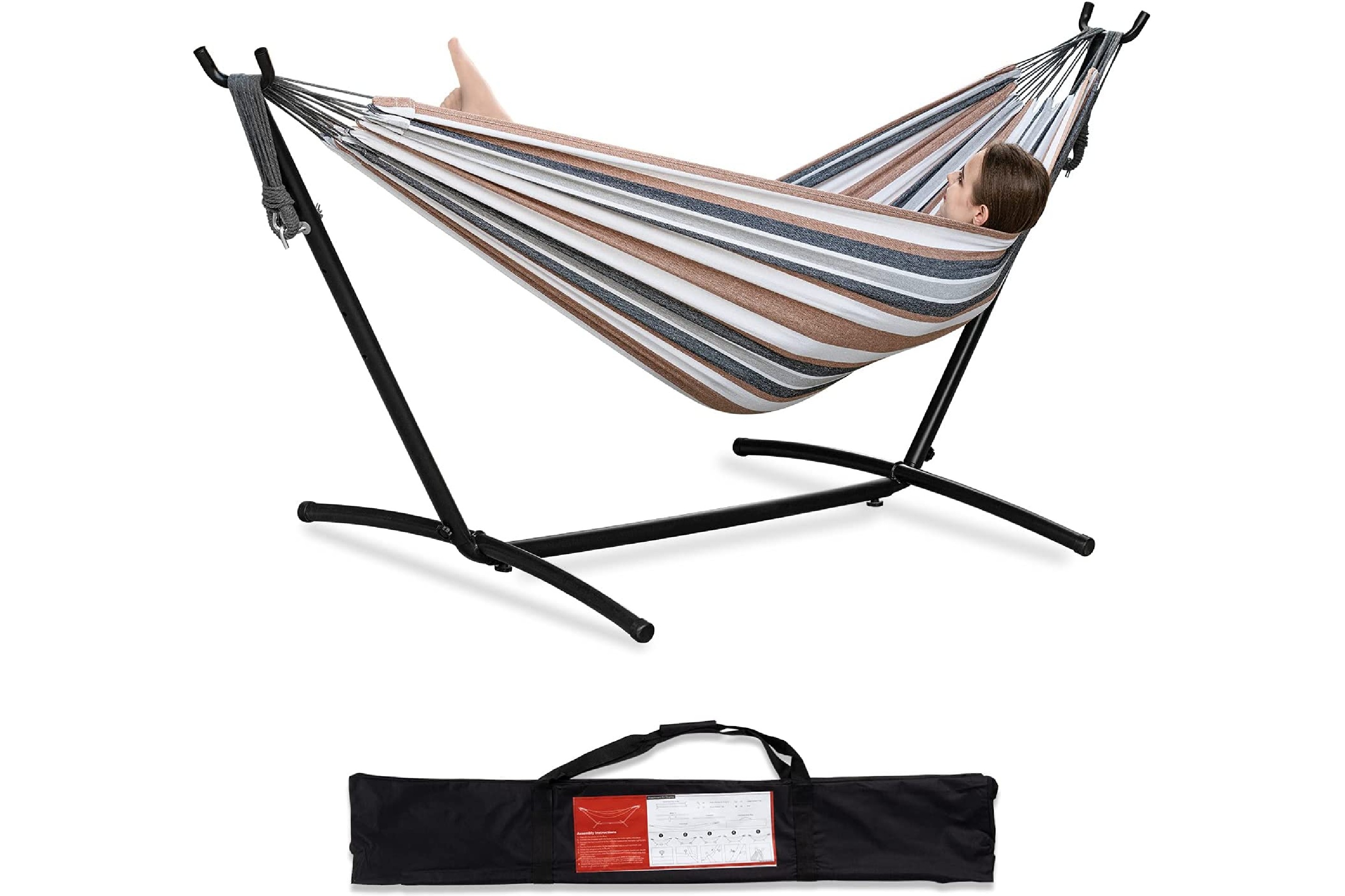 Pnaeut Double Hammock With Stand