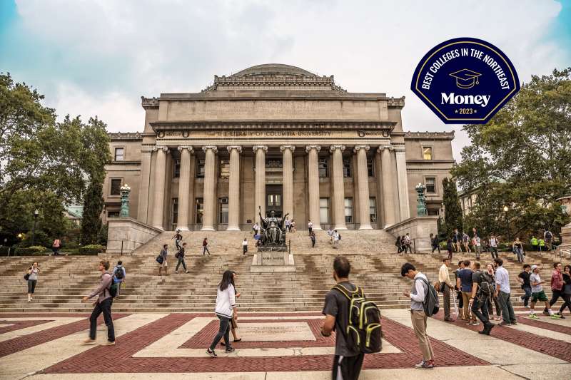 Exterior of The library of Columbia University in New York City