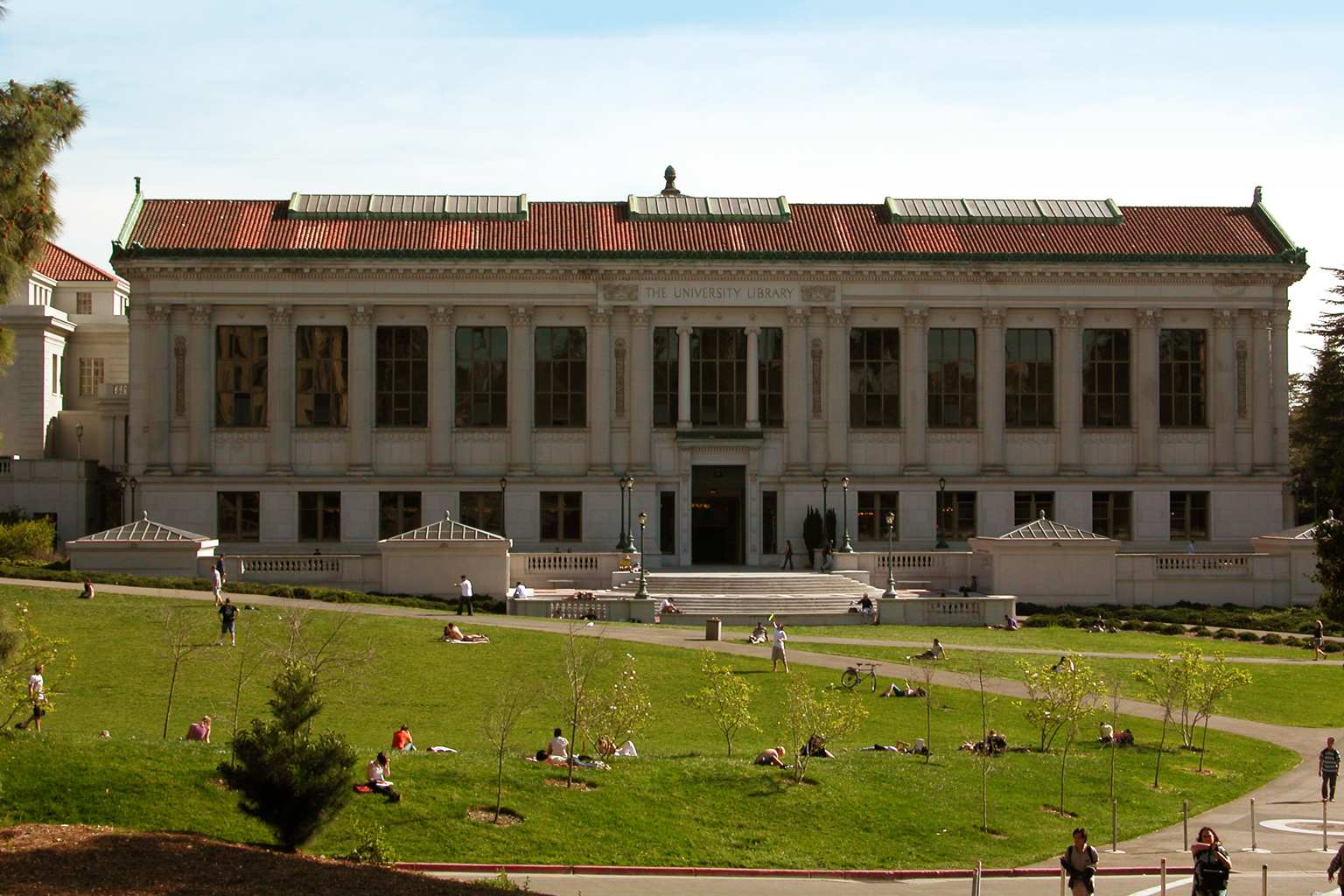 The University Library exterior at UC Berkeley