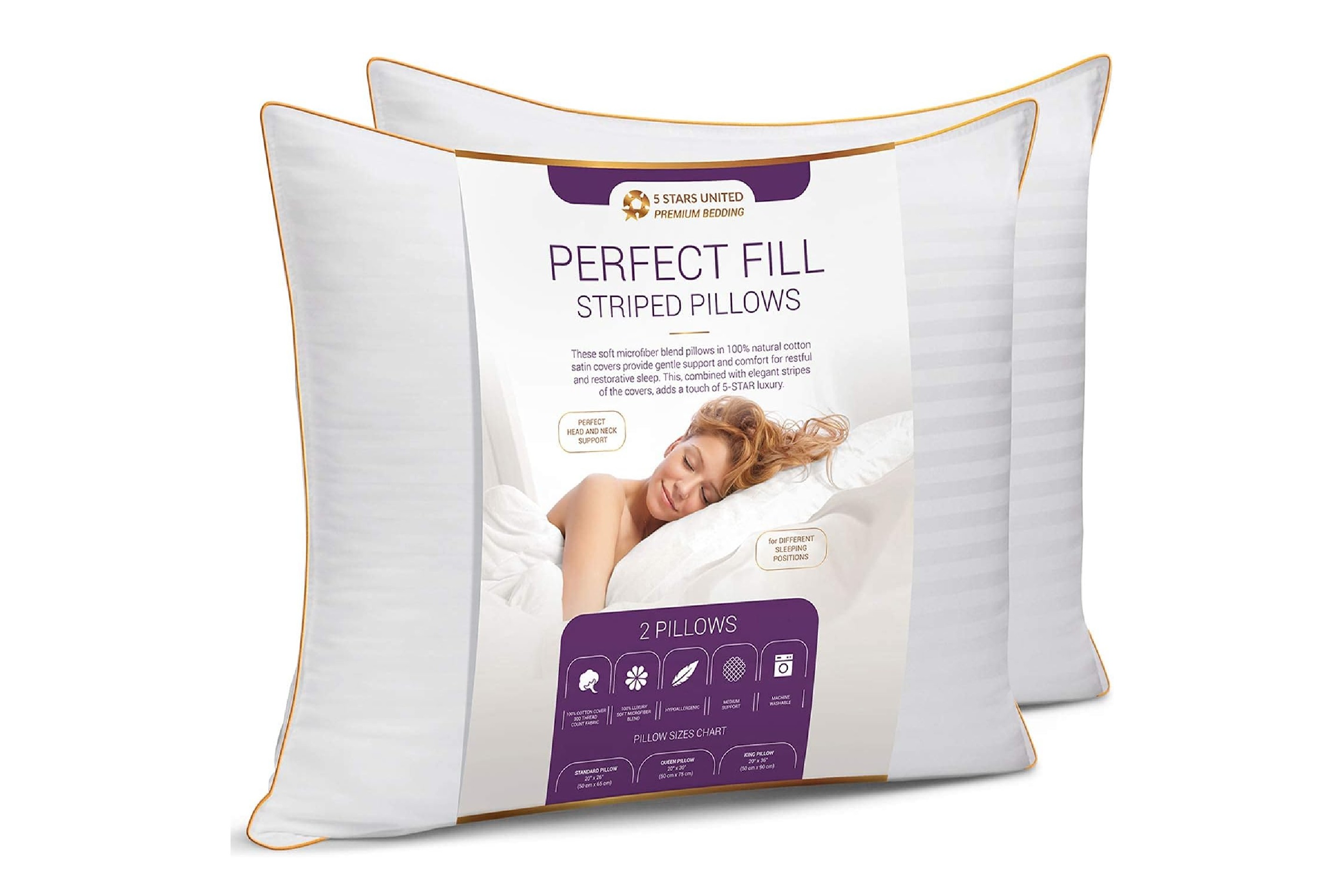 5 STARS UNITED Pillow For Airplane
