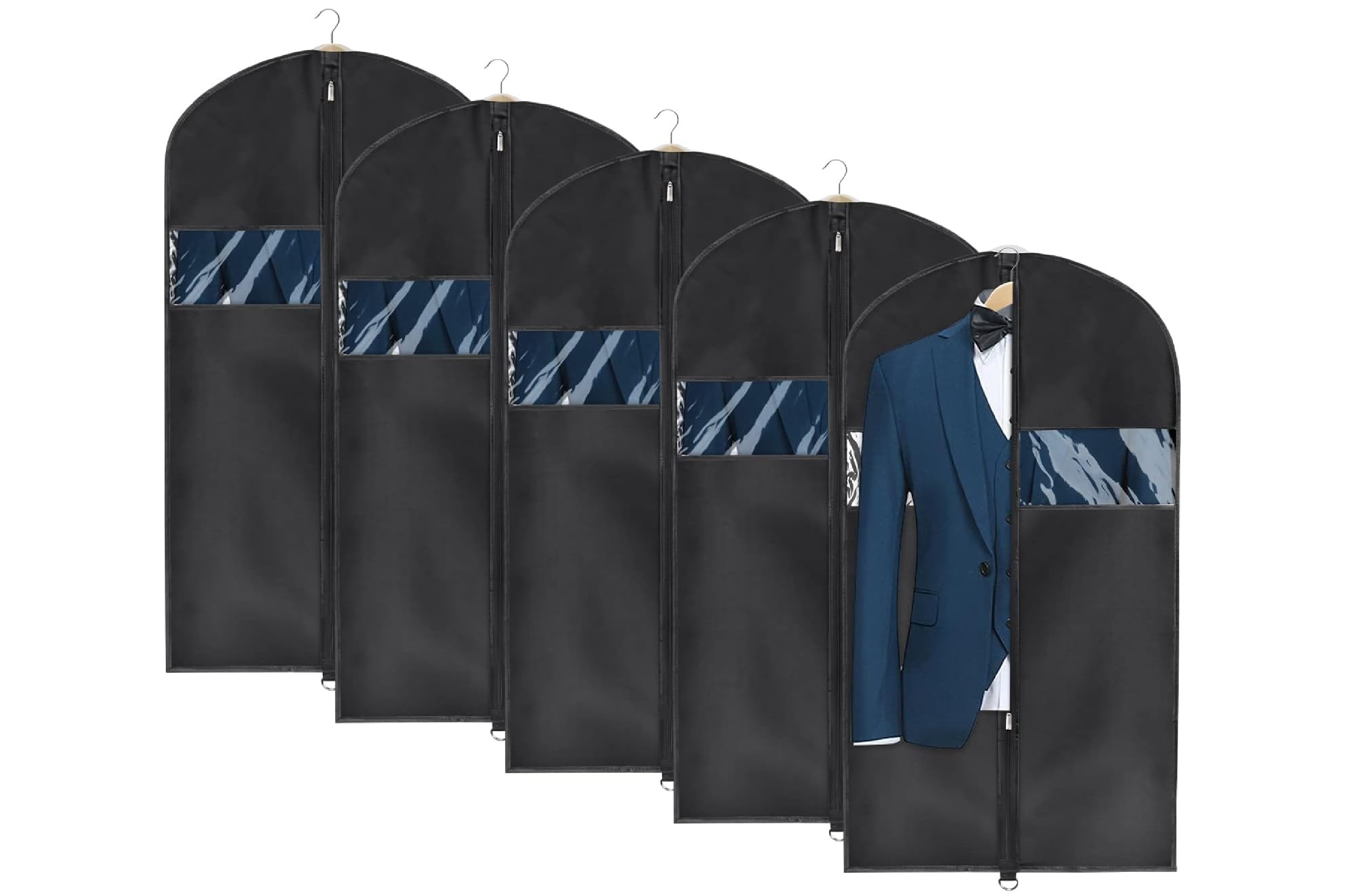This garment bag keeps my clothes dry and wrinkle free