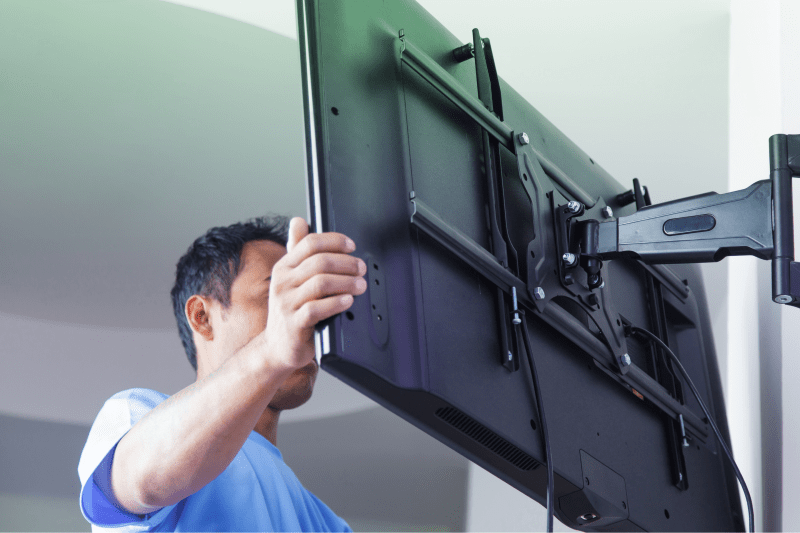 Installing mount TV