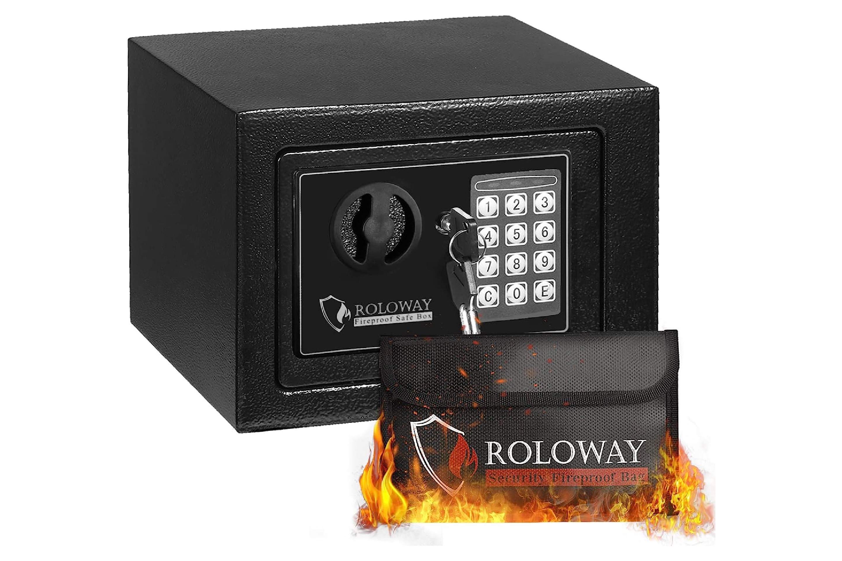 ROLOWAY Fireproof Lockbox with Keypad