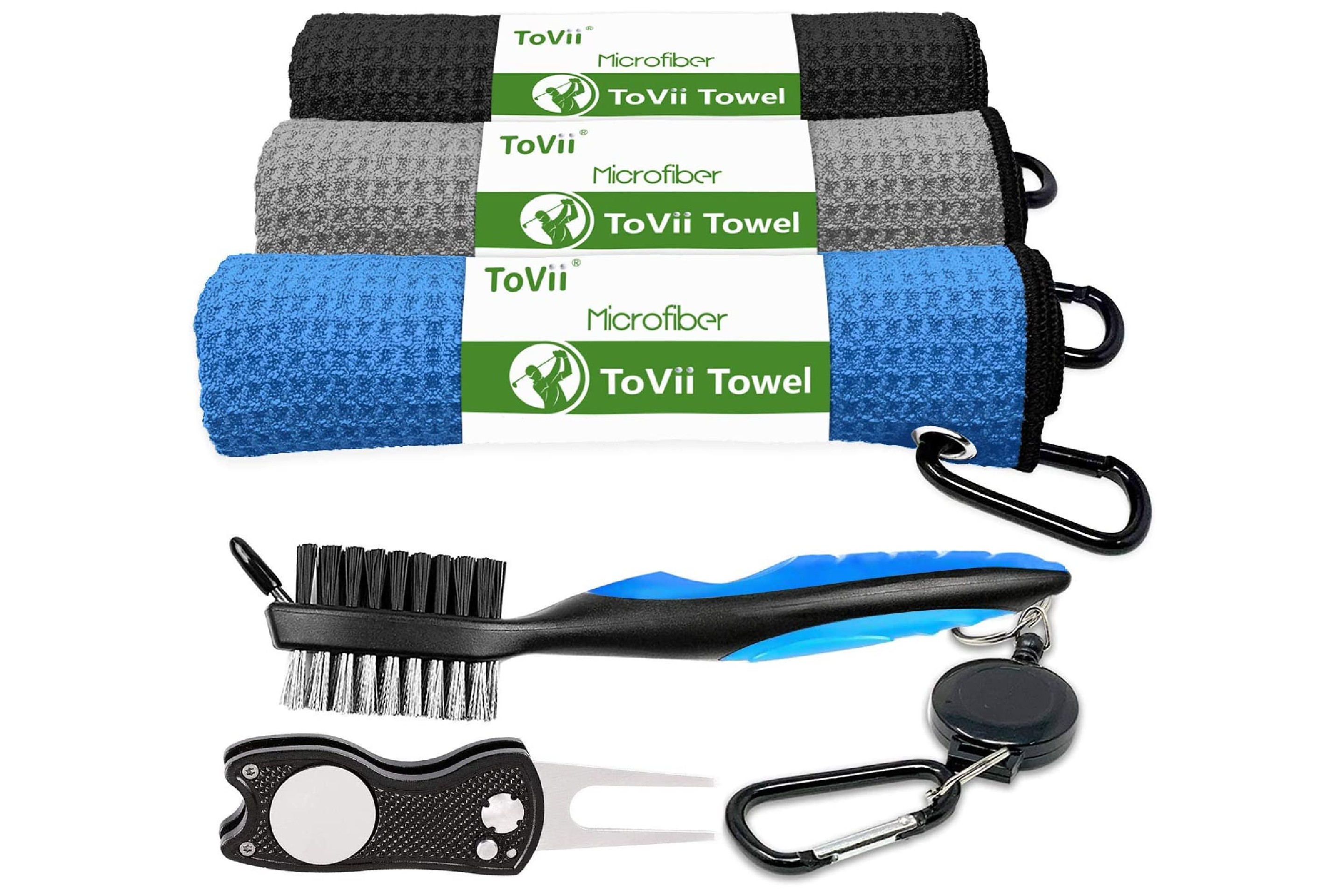 ToVii Microfiber Golf Towel Set