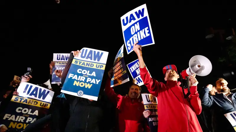 United Auto Workers strike for fair wages in Michigan