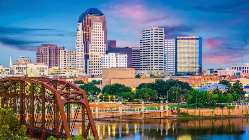 Panoramic shot of Shreveport, LA