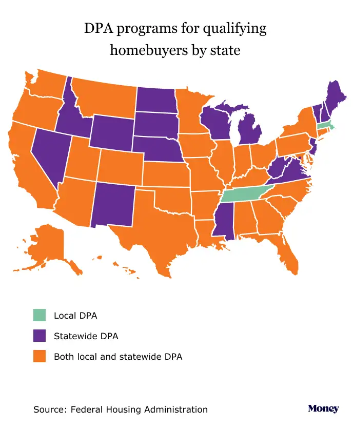 Map of states with DPA