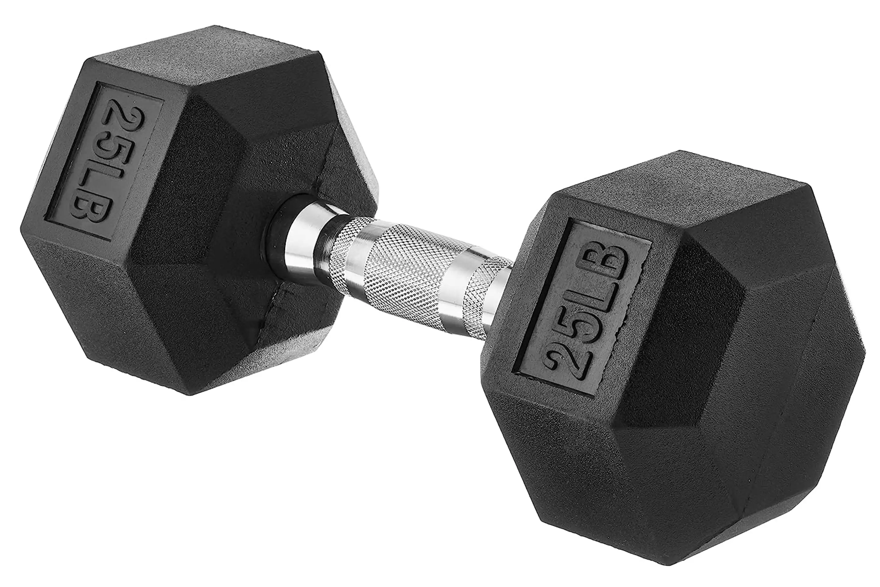 Amazon Basics Rubber Encased Hex Dumbbell