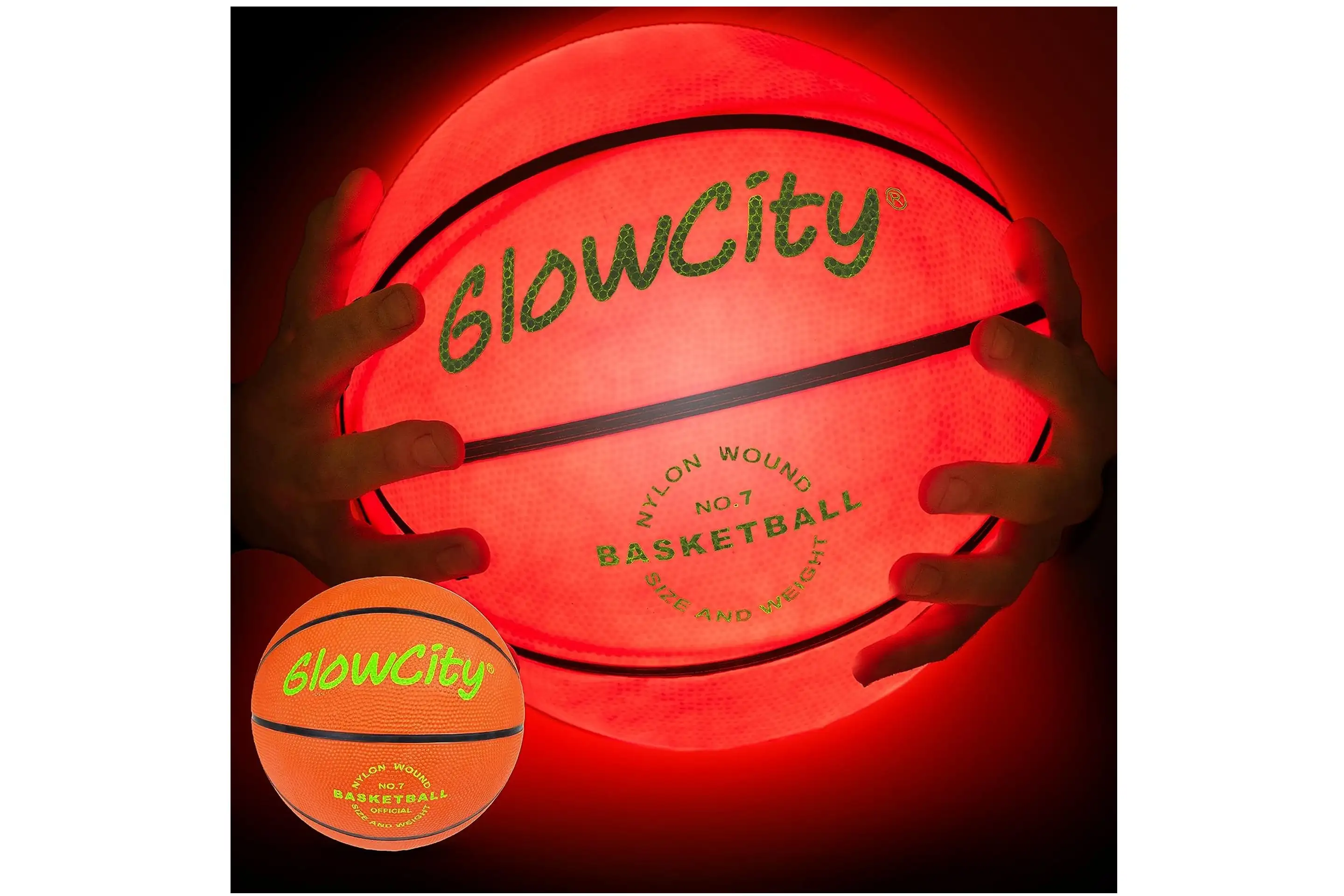 GlowCity Glow in The Dark Basketball