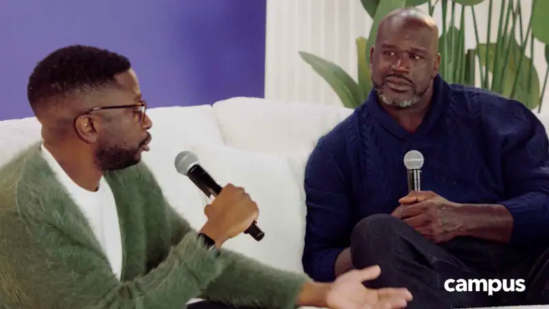 The founder of Campus.edu chats with Shaquille O'Neal