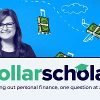 Dollar Scholar banner featuring money management while traveling abroad