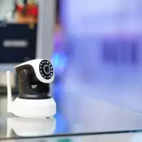 Security camera with motion sensor