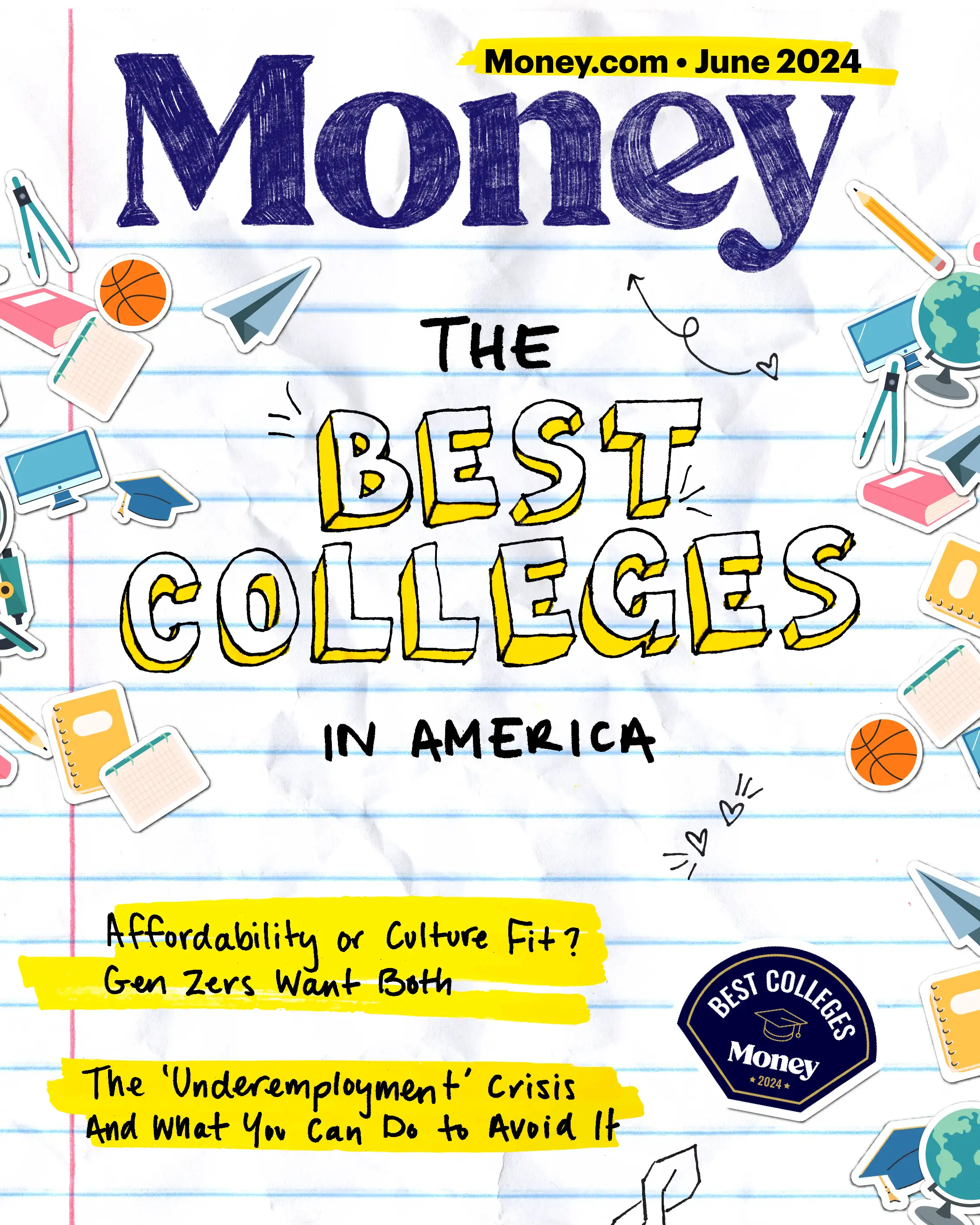 Money Digital Cover June 2024 Best Colleges in America