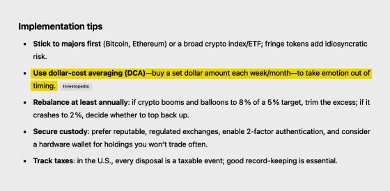 Screenshot of Chat GPT Tips